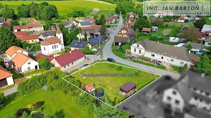 Prodej pozemku pro bydlení, Jersín, 1008 m2