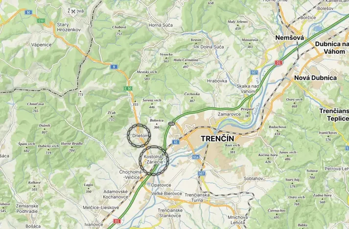 Prodej pole, Drietoma, Slovensko, 7147 m2