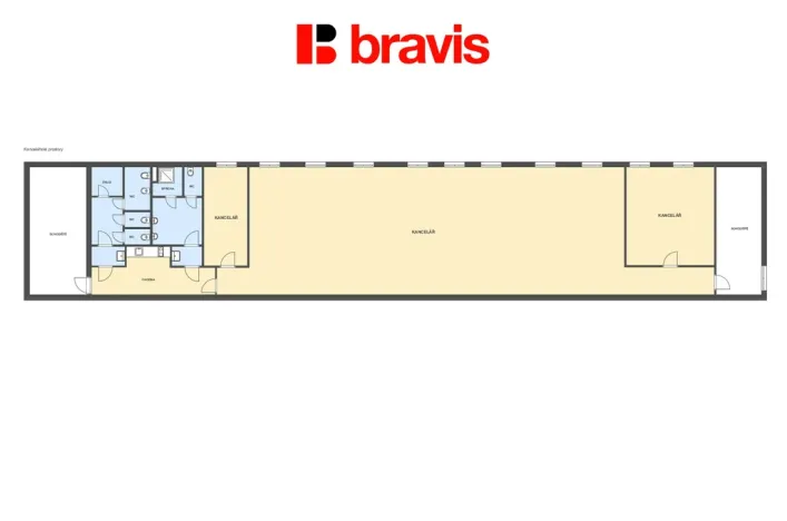 Pronájem kanceláře, Brno - Slatina, Hviezdoslavova, 257 m2