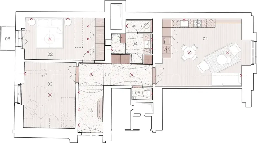 Pronájem bytu 3+kk, Praha, Na Švihance, 87 m2