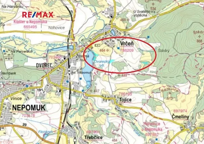 Prodej pole, Vrčeň, 19430 m2