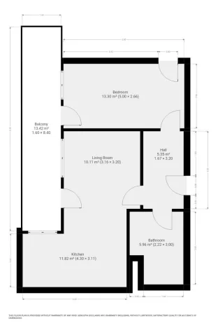 Pronájem bytu 2+kk, Praha - Letňany, Pavla Beneše, 52 m2