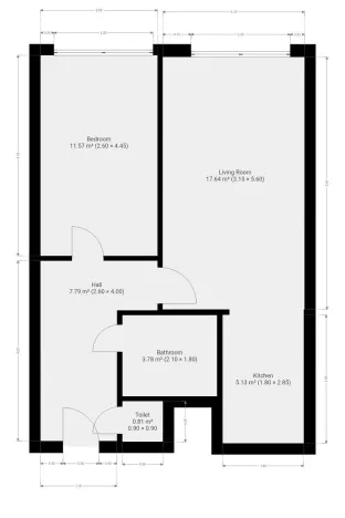 Pronájem bytu 2+kk, Praha - Kobylisy, Kubíkova, 50 m2