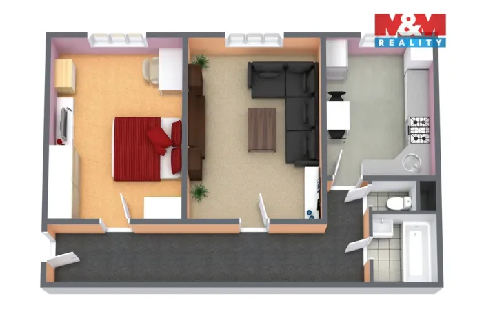 Prodej bytu 2+1, Ostrov, S. K. Neumanna, 64 m2