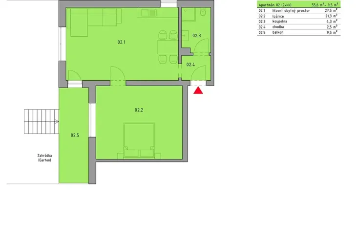 Prodej bytu 2+kk, Železná Ruda, 56 m2