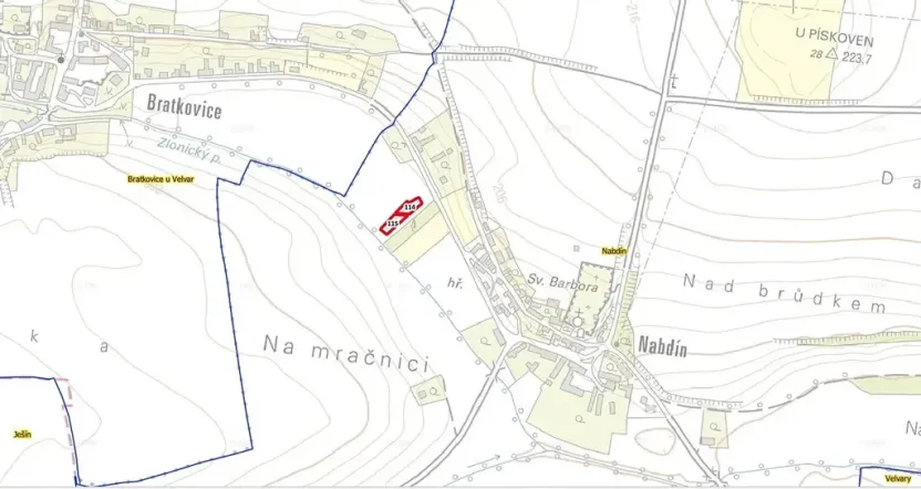 Prodej pole, Černuc, 1154 m2