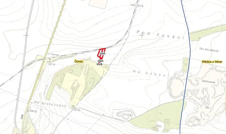 Prodej pole, Černuc, 4292 m2