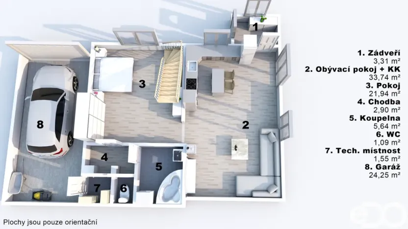 Prodej rodinného domu, Barchov, 82 m2