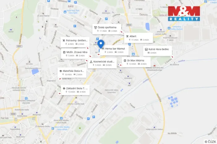 Prodej bytu 1+1, Kutná Hora, Na Studních, 32 m2