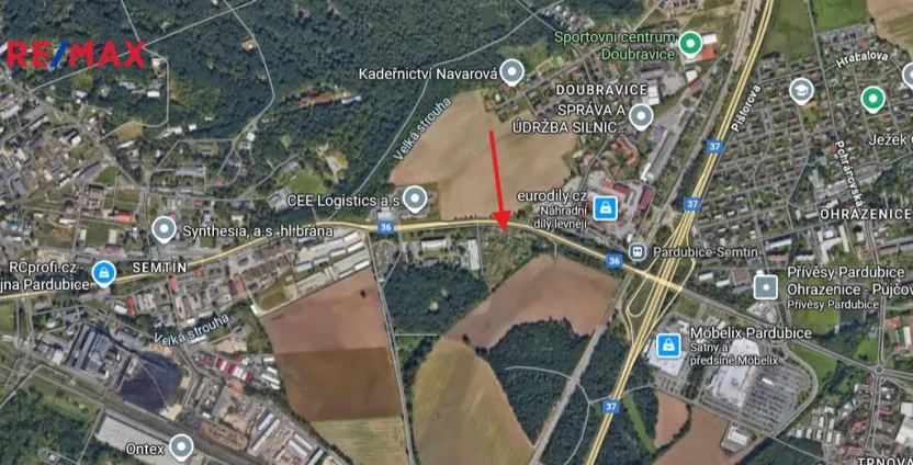 Prodej zahrady, Pardubice, 328 m2