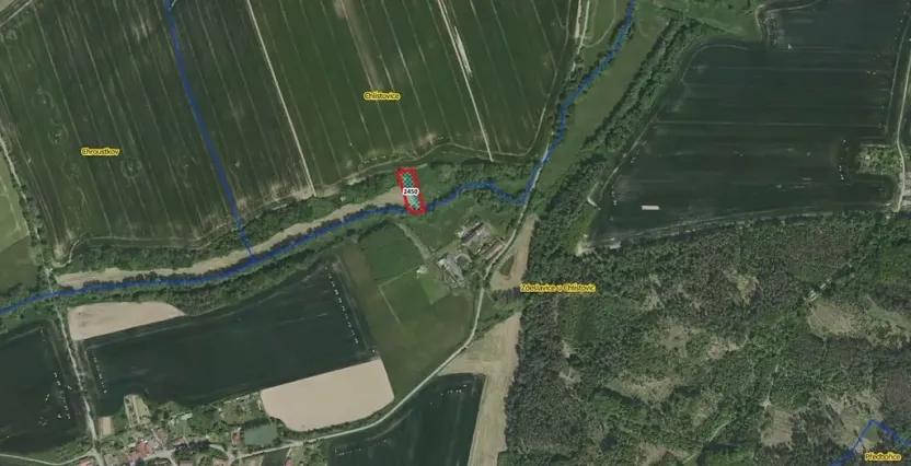 Prodej louky, Chlístovice, 2031 m2