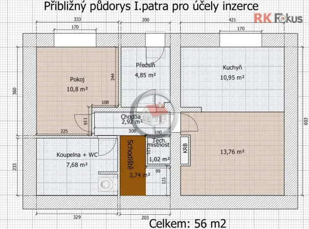 Prodej rodinného domu, Radostín nad Oslavou, 112 m2