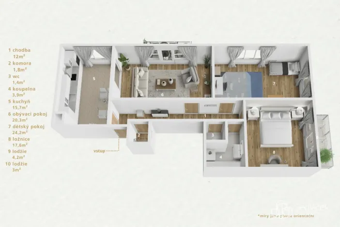 Prodej bytu 3+1, Karlovy Vary - Drahovice, Vítězná, 93 m2