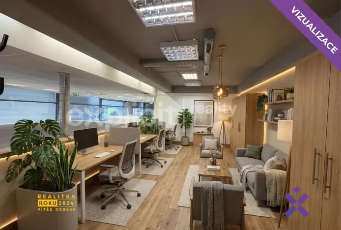 Pronájem kanceláře, Zlín, Dlouhá, 158 m2