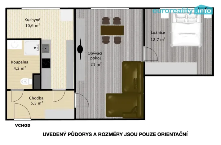 Prodej bytu 2+1, Klatovy, Pod Koníčky, 54 m2