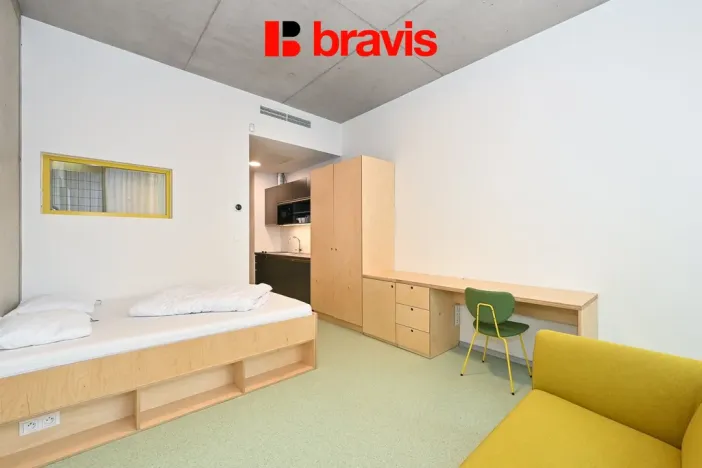 Pronájem bytu 1+kk, Brno - Trnitá, Dornych, 22 m2