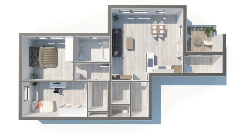 Prodej bytu 3+kk, Tábor - Čekanice, Fibichova, 94 m2