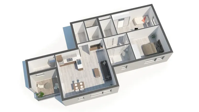 Prodej bytu 3+kk, Tábor - Čekanice, Fibichova, 94 m2