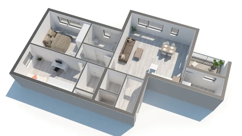 Prodej bytu 3+kk, Tábor - Čekanice, Fibichova, 94 m2