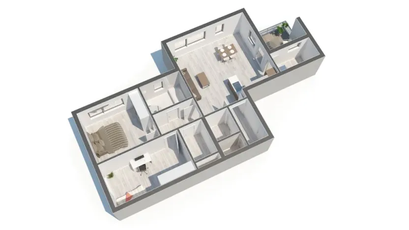 Prodej bytu 3+kk, Tábor - Čekanice, Fibichova, 94 m2