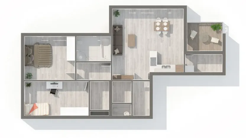 Prodej bytu 3+kk, Tábor - Čekanice, Fibichova, 94 m2