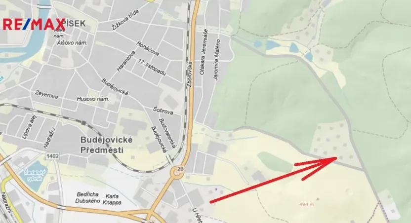 Prodej pozemku pro bydlení, Písek, Šobrova, 846 m2