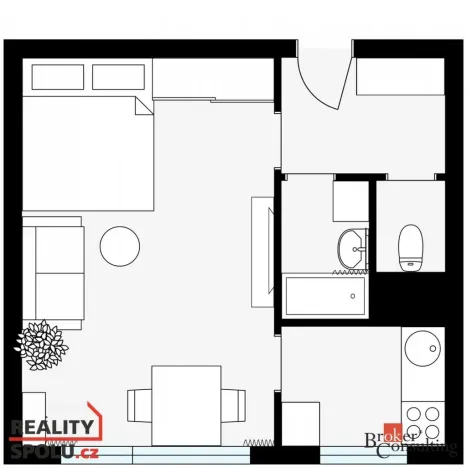 Prodej bytu 1+1, Praha - Chodov, Ledvinova, 31 m2
