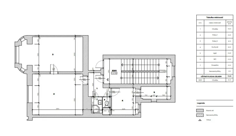 Prodej bytu 2+1, Karlovy Vary, Koptova, 74 m2