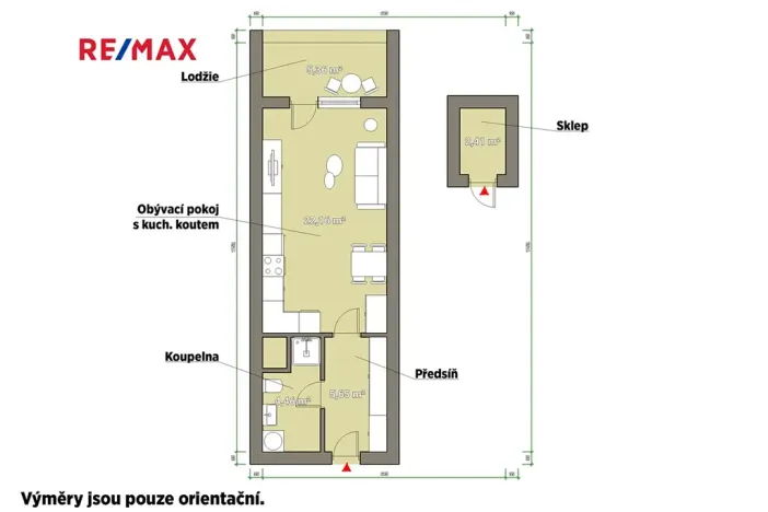 Pronájem bytu 1+kk, Plzeň, Františka Kováříka, 32 m2