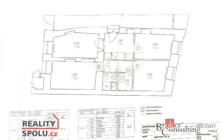 Prodej bytu 4+1, Brno - Zábrdovice, Cejl, 53 m2