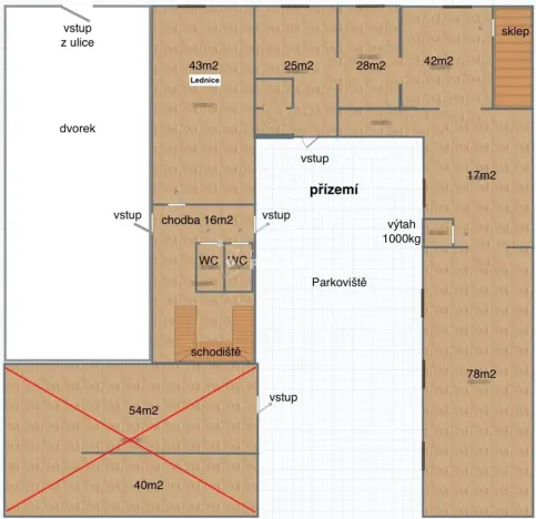 Pronájem obchodního prostoru, Jirny, Tovární, 256 m2