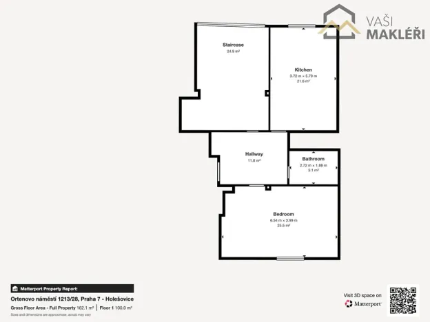 Pronájem bytu 4+kk, Praha - Holešovice, Ortenovo náměstí, 136 m2