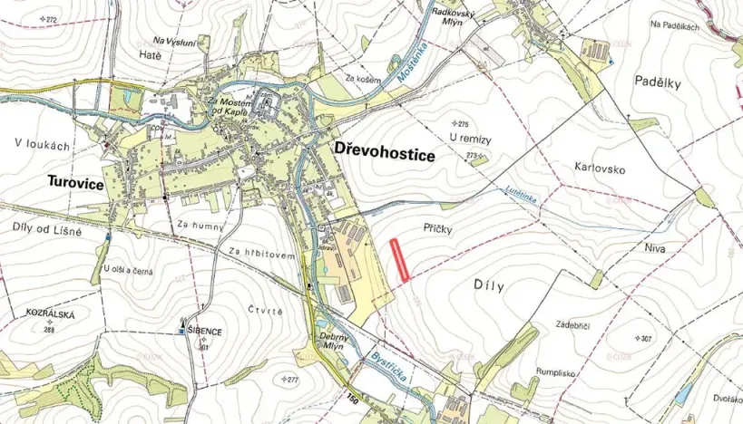 Prodej pole, Dřevohostice, 9139 m2