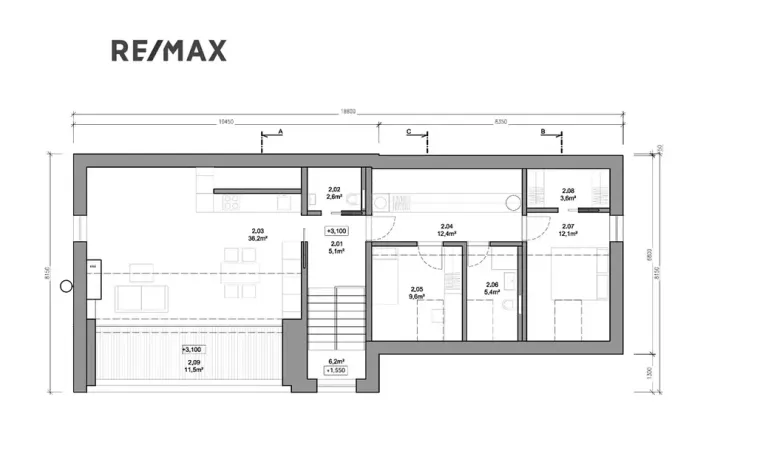 Prodej bytu 3+kk, Mladé Buky, 96 m2
