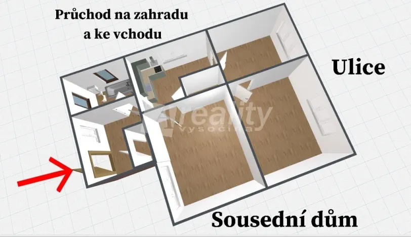 Prodej rodinného domu, Třešť, Květná, 125 m2