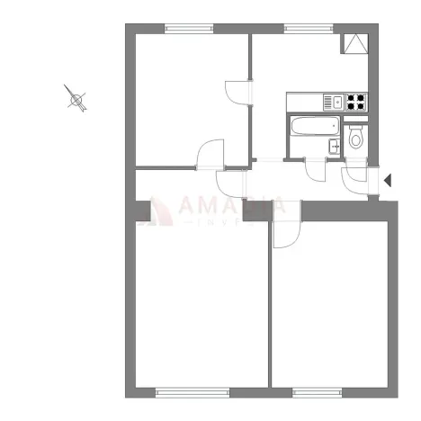 Prodej bytu 3+1, Praha - Strašnice, Na hroudě, 74 m2