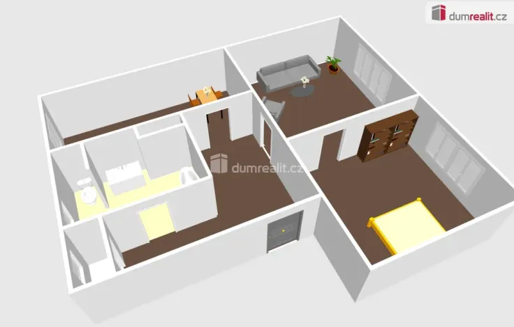 Prodej bytu 2+1, Ostrov, Jáchymovská, 56 m2