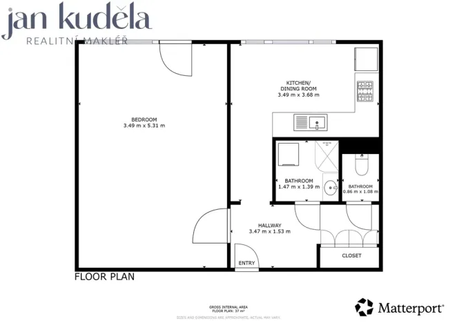 Pronájem bytu 1+1, Brno, Arbesova, 35 m2
