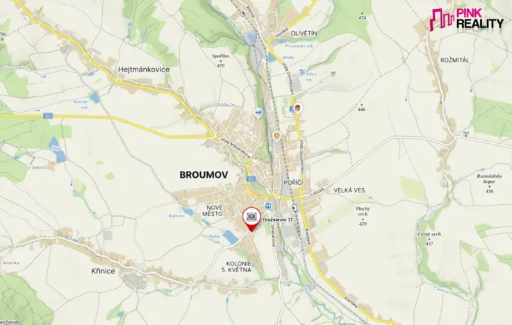 Prodej bytu 4+1, Broumov - Kolonie 5.května, Družstevní, 74 m2