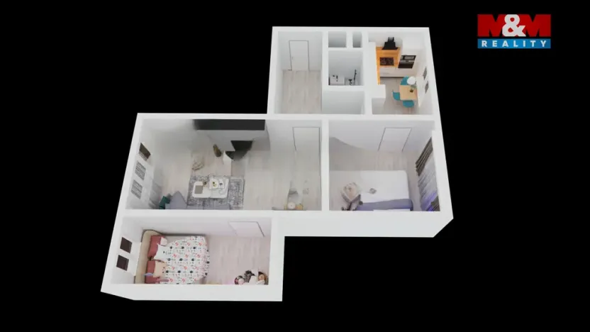 Prodej bytu 3+1, Uničov, Nerudova, 67 m2