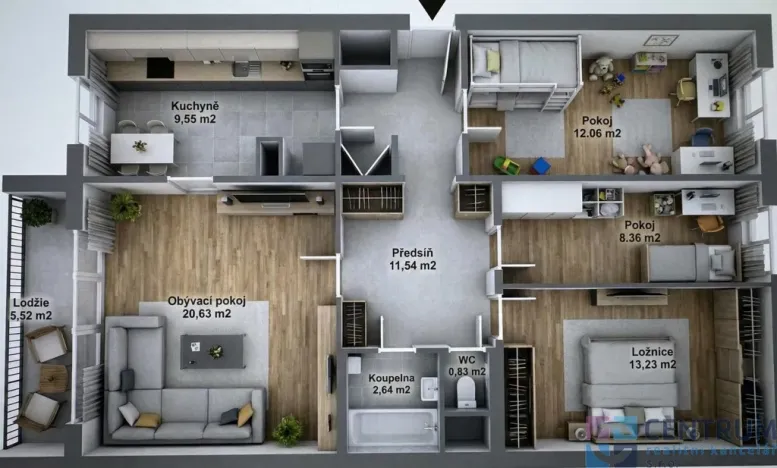 Prodej bytu 4+1, Praha - Háje, Hekrova, 79 m2