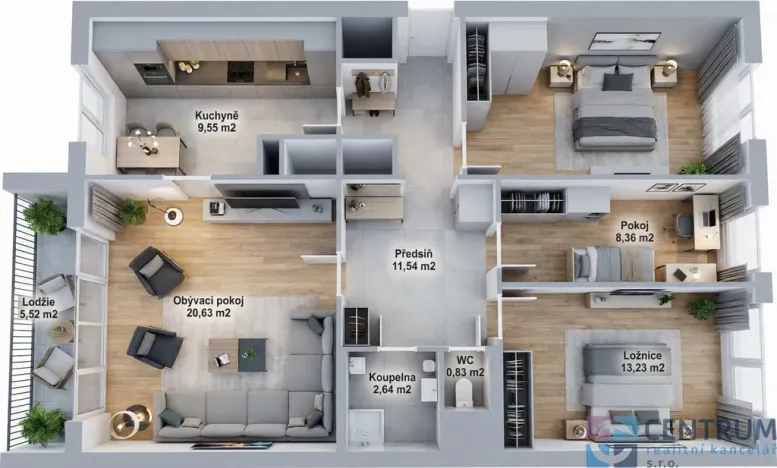 Prodej bytu 4+1, Praha - Háje, Hekrova, 79 m2