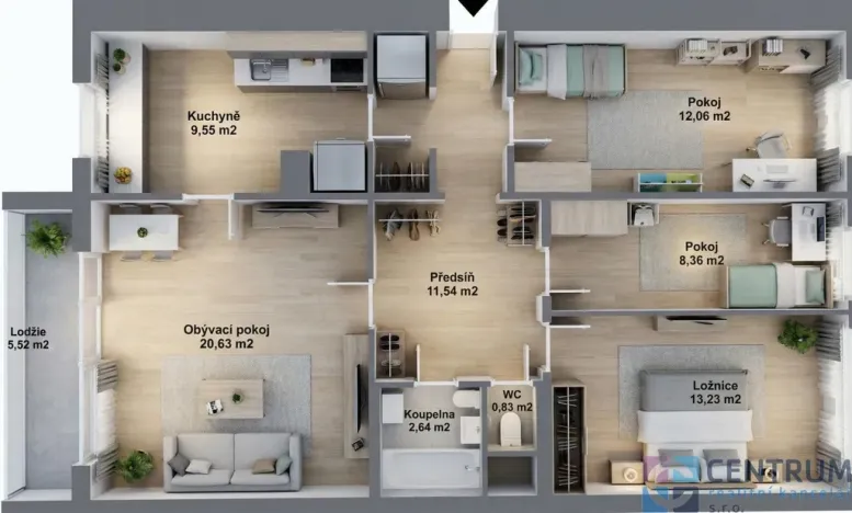 Prodej bytu 4+1, Praha - Háje, Hekrova, 79 m2