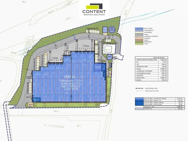 Pronájem skladu, Kozomín, 3800 m2