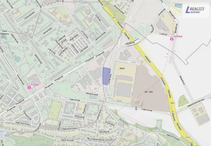 Prodej komerčního pozemku, Praha, 8990 m2