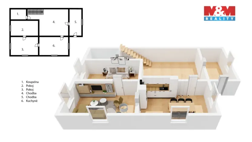 Prodej rodinného domu, Jeseník, Bezručova, 120 m2