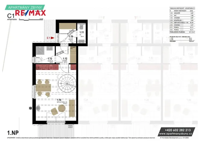 Prodej bytu 3+kk, Doksy, 67 m2
