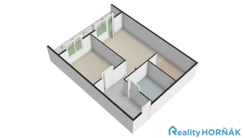 Prodej bytu 2+kk, Praha - Kobylisy, Třebenická, 38 m2