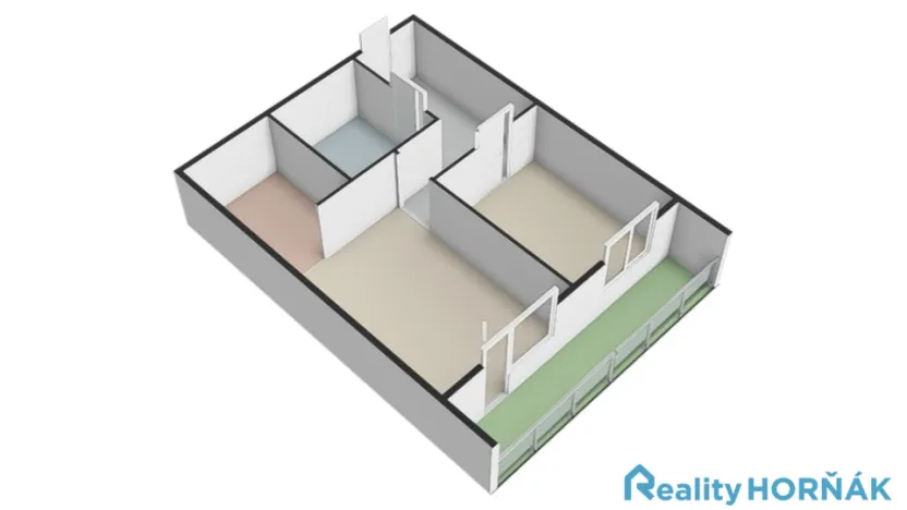 Prodej bytu 2+kk, Praha - Kobylisy, Třebenická, 38 m2