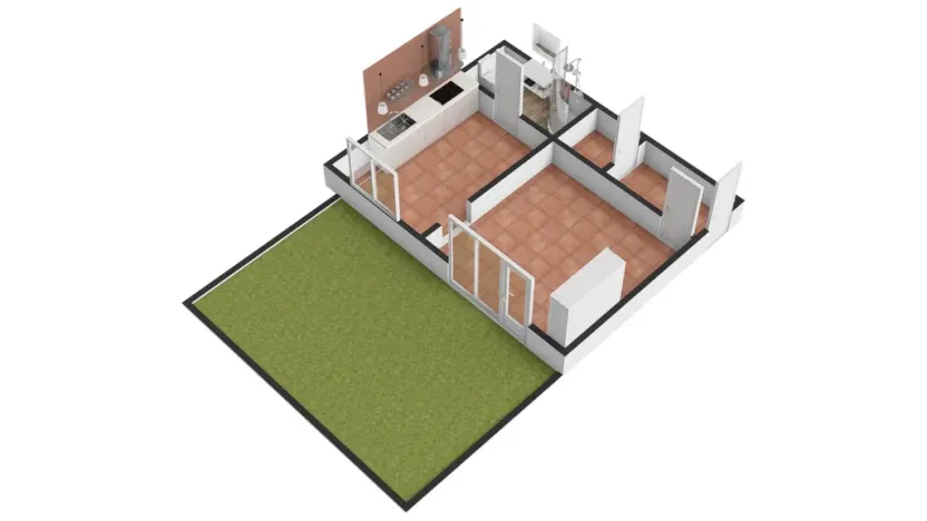 Pronájem bytu 1+1, Praha - Horní Počernice, Dandova, 37 m2